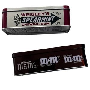M&M's and Wrigley's Spearmint Tin Set